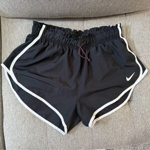 Nike Black Women’s Athletic Shorts with White Piping